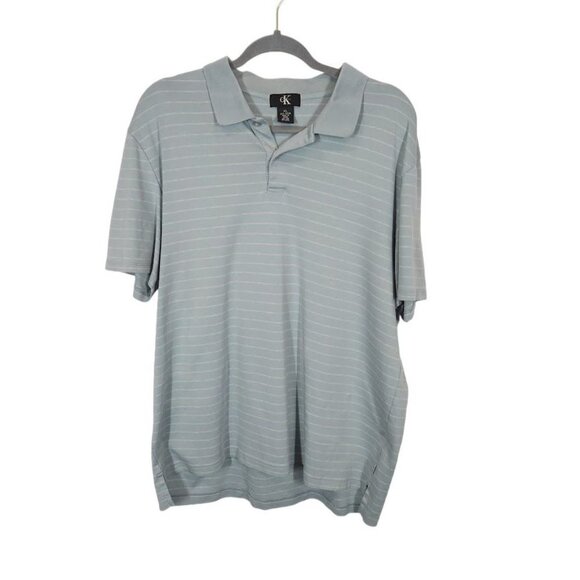 Calvin Klein Men's Striped Polo Shirt - Size XL - Picture 1 of 4